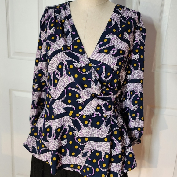 Kate Spade Panthera Blouse - Picture 2 of 9